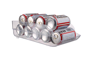 Scotty's (TM) Refrigerator Soda Can Holder Organizer - Fridge, Freezer and Pantry Storage Organizer Bin - Great to Organize Your Whole Kitchen -BPA Free -  13.75 x 5 x 3.5