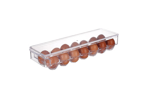 Scotty's (TM) Refrigerator Storage Organizer Egg Bin With lid for protection - Holds 14 Eggs